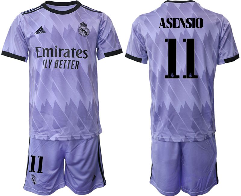 Men 2022-2023 Club Real Madrid away purple #11 Soccer Jersey